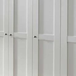 Best 5-türiger Schlafzimmer Kleiderschrank in Weiß - Ignacio Kleiderschränke