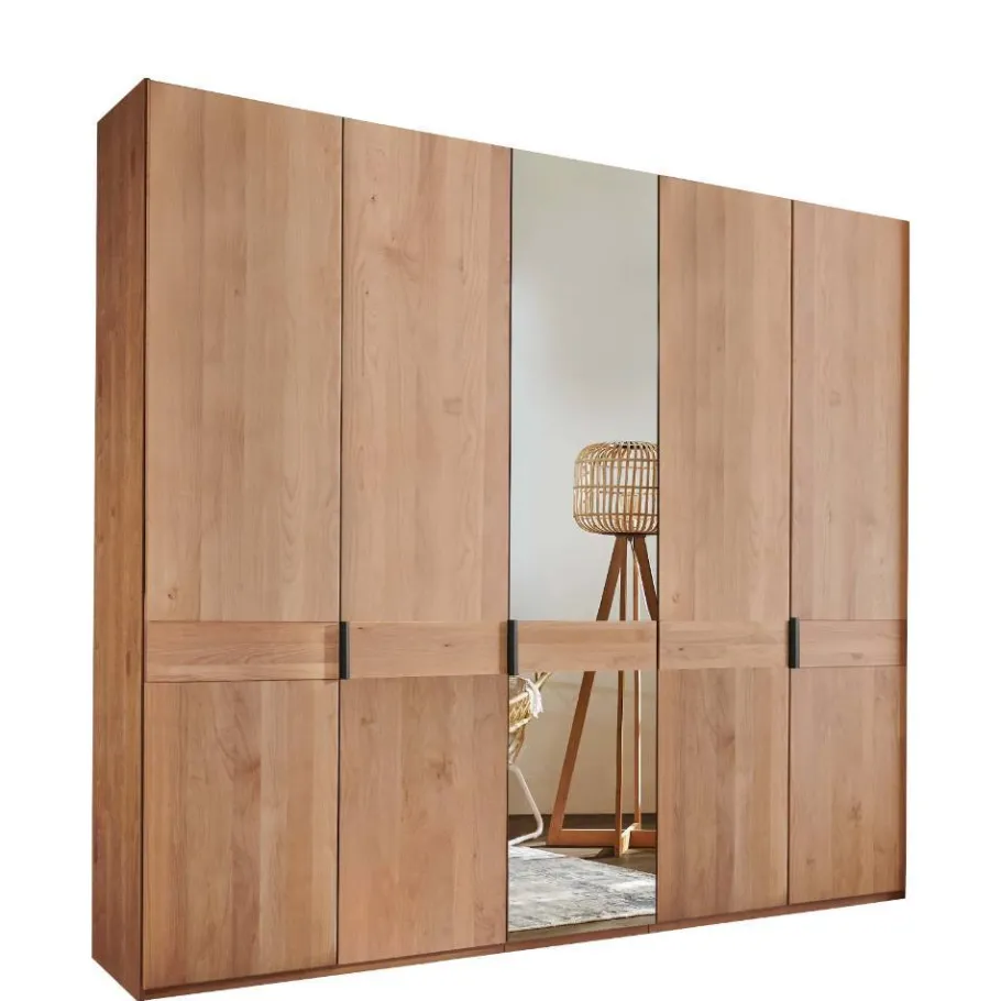 5-türiger Schlafzimmer-Kleiderschrank teilmassiv - Murray Kleiderschränke|Schränke