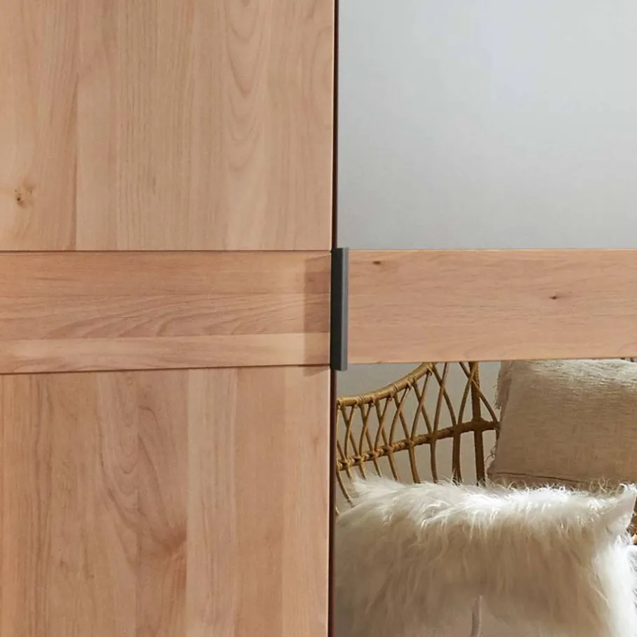 5-türiger Schlafzimmer-Kleiderschrank teilmassiv - Murray Kleiderschränke|Schränke