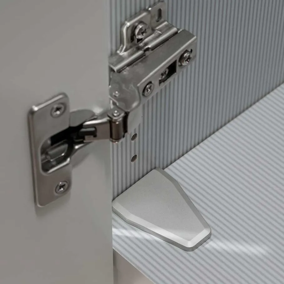 Best 6-türiger Schlafzimmerschrank in Weiß Glasfront - Rocca Kleiderschränke