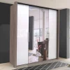 Best 2-türiger Schlafzimmerschrank mit Spiegel - Empresian Kleiderschränke|Schränke
