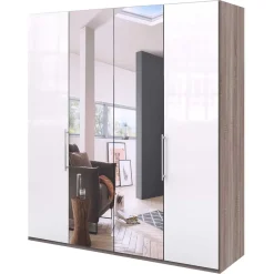 Best 2-türiger Schlafzimmerschrank mit Spiegel - Empresian Kleiderschränke|Schränke