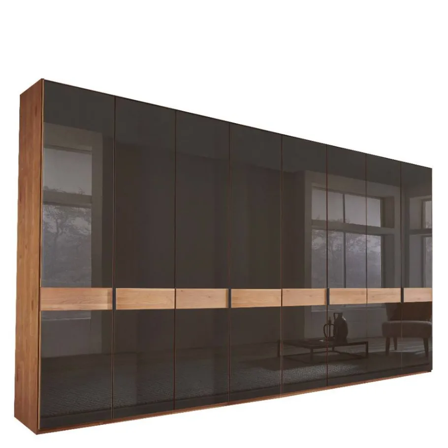 New 8-türiger Schlafzimmerschrank mit Glasfront - Hung Kleiderschränke