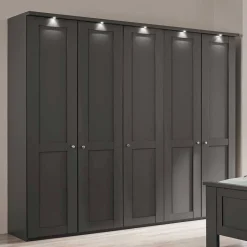 Online 5-türiger Schlafzimmerschrank - modernes Landhaus - Mataram Kleiderschränke|Schränke