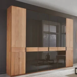 New 6-türiger Schlafzimmerschrank mit Glas - Hung Kleiderschränke|Schränke