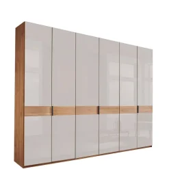 New 6-türiger Schlafzimmerschrank in Erle teilmassiv - Dilacco Kleiderschränke