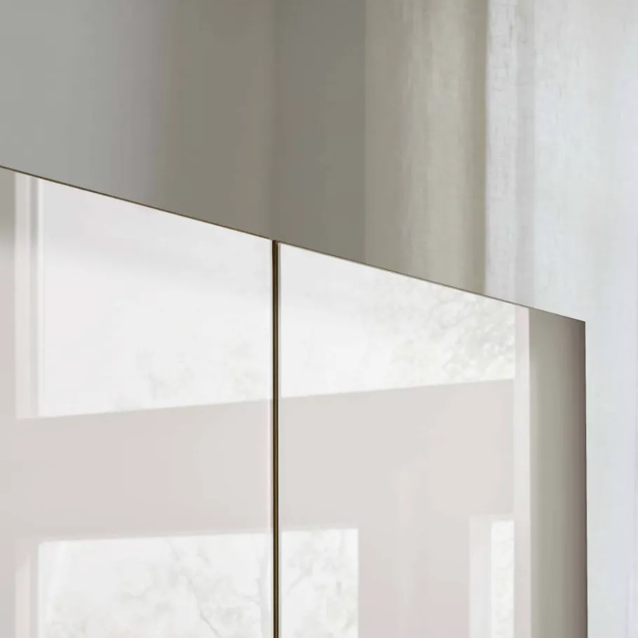 Outlet 4-türiger Schlafzimmer-Schrank teilmassiv - Dilacco Kleiderschränke