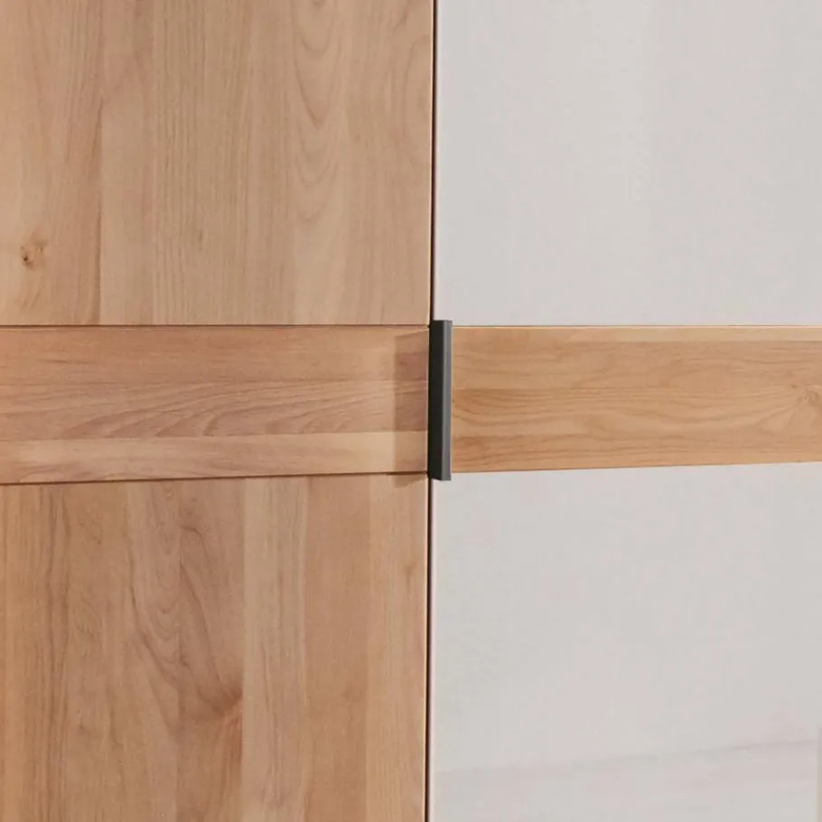 Outlet 4-türiger Schlafzimmer-Schrank teilmassiv - Dilacco Kleiderschränke