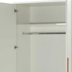 Sale 2-türiger Schlafzimmerschrank in Weiß mit Buche - Eldrus Kleiderschränke|Schränke