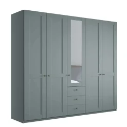 New 5-türiger Schlafzimmerschrank in Graugrün - Rajavo Kleiderschränke
