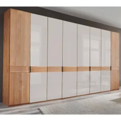 8-türiger Schrank in Erle teilmassiv - Dilacco Kleiderschränke|Schränke