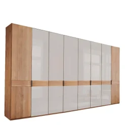 8-türiger Schrank in Erle teilmassiv - Dilacco Kleiderschränke|Schränke