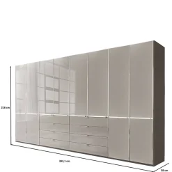 Hot 8-türiger Schrank mit acht Schubladen - Nucina Kleiderschränke|Schränke