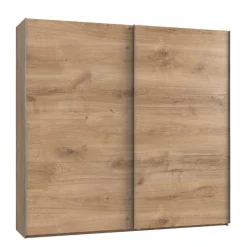 New 2-türiger Schwebetürenschrank im Holz Look - Dagidoyo Kleiderschränke|Schränke