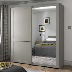 Online 2-türiger Schwebetüren-Schrank mit Spiegel - Ridonna Kleiderschränke|Schränke