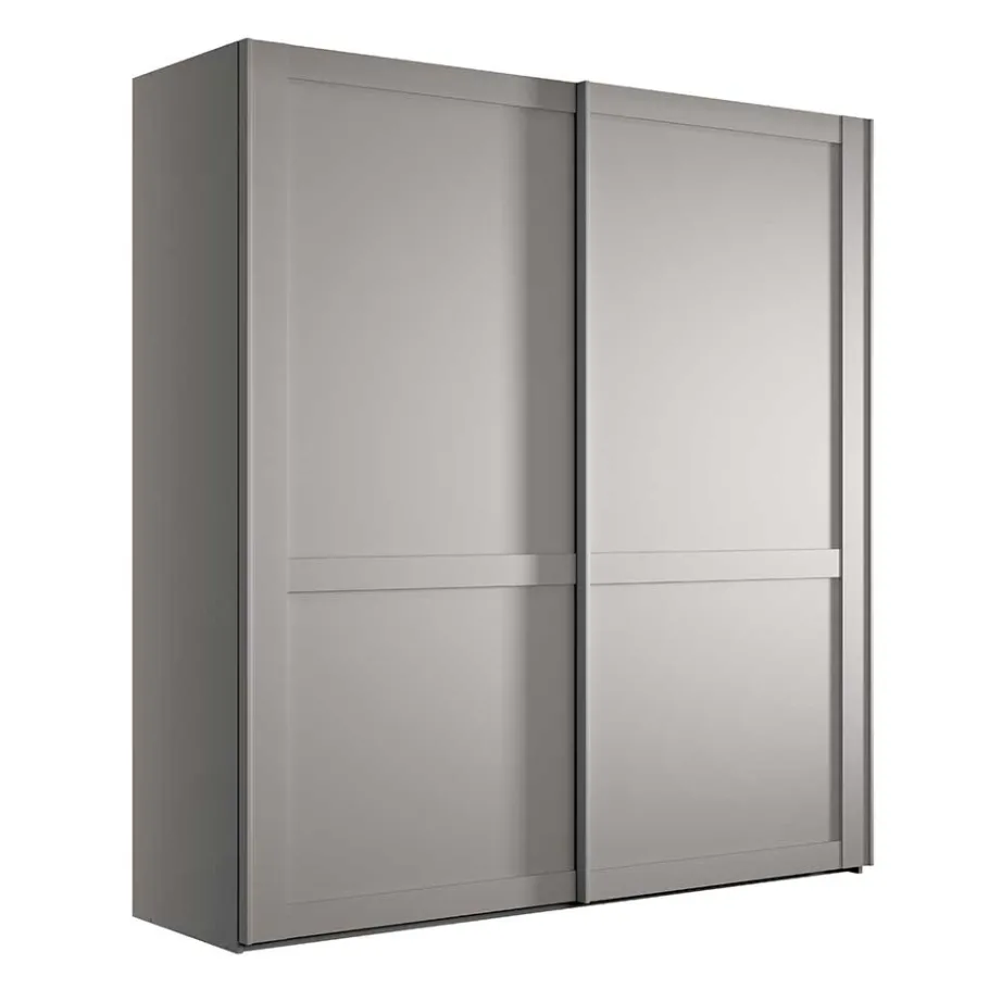 Online 2-türiger Schwebetürenschrank mit Metallgriffen - Ridonna Kleiderschränke