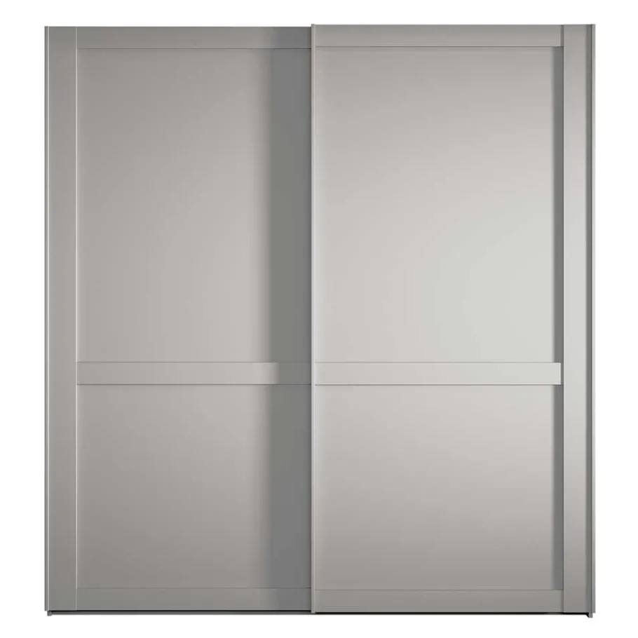 Online 2-türiger Schwebetürenschrank mit Metallgriffen - Ridonna Kleiderschränke