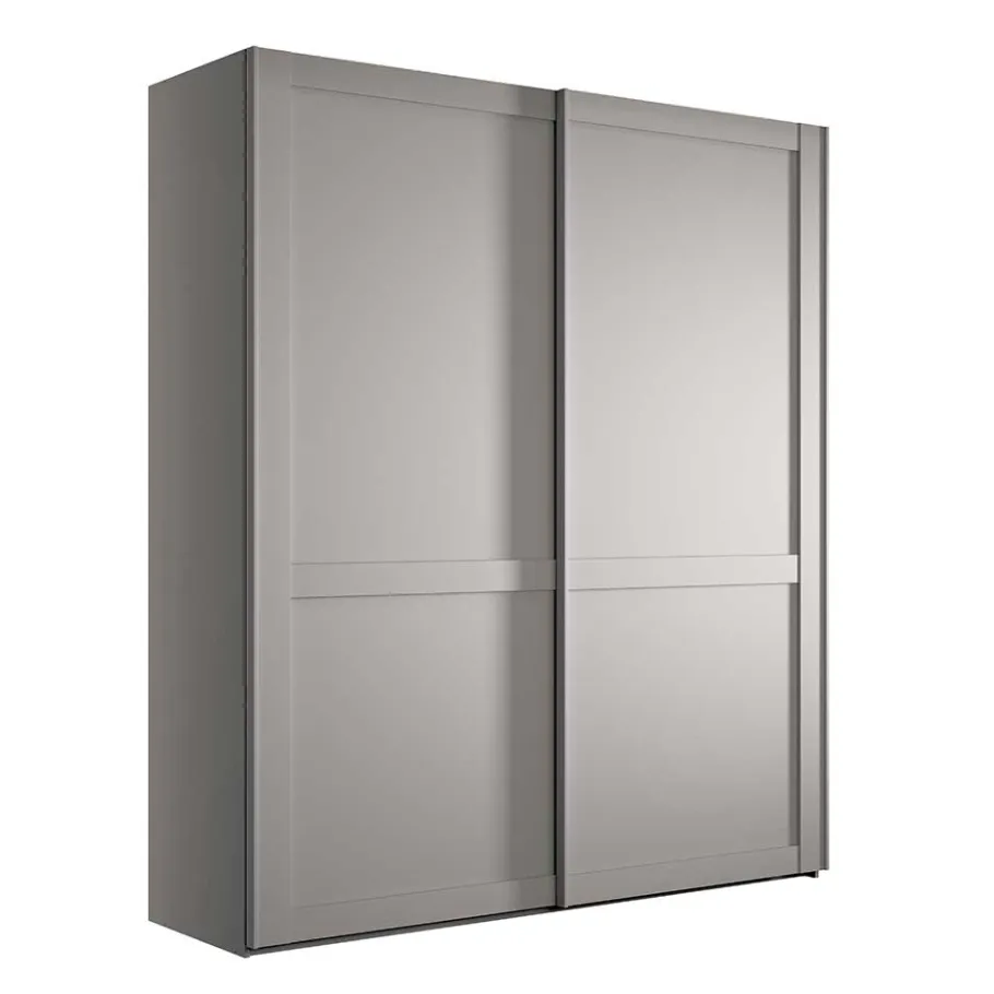 Online 2-türiger Schwebetürenschrank mit Metallgriffen - Ridonna Kleiderschränke