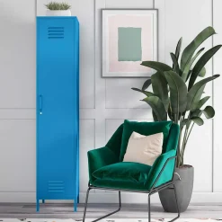 1-türiger Spindschrank in Blau - Datinel Vitrinen