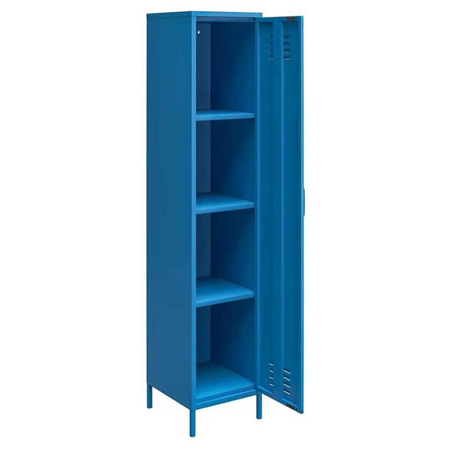 1-türiger Spindschrank in Blau - Datinel Vitrinen