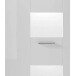 1-türiger Vitrinenschrank in Weiß Hochglanz - Timmona Vitrinen|Schränke