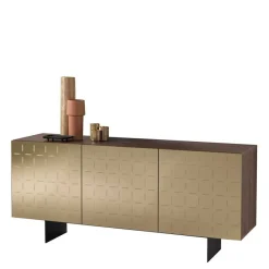 3-türiges Sideboard mit Spiegel Front Bronze - Imarena Sideboards