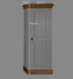 TV Anbauwand Sibiuta in Weiß Kiefer teilmassiv (dreiteilig) Wohnwände