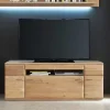 Sale TV Bank in Eiche Bianco teilmassiv Pontros 2-türig Tv & Hifi-Möbel|Lowboards