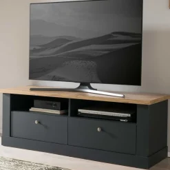Sale TV Bank mit zwei Schubladen & Fächern - Lionel Tv & Hifi-Möbel|Lowboards