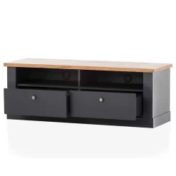 Sale TV Bank mit zwei Schubladen & Fächern - Lionel Tv & Hifi-Möbel|Lowboards