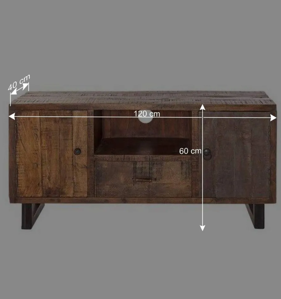 TV Board aus Recyclingholz Mango - Bahiro Tv & Hifi-Möbel|Lowboards