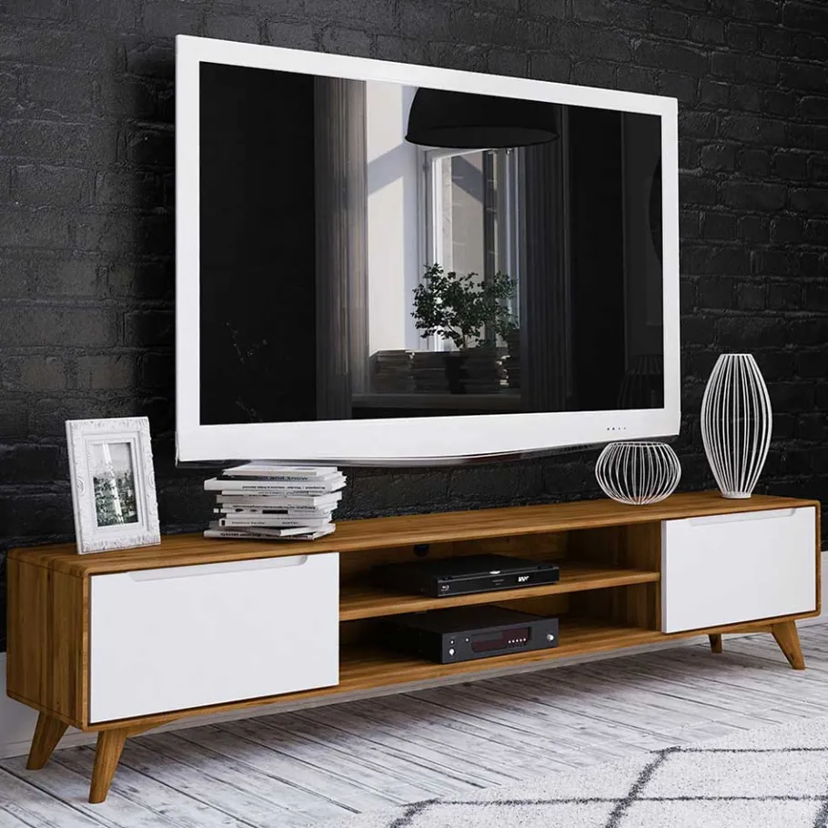 Best TV Board aus Wildeiche Massivholz & MDF - Diesta Lowboards|Tv & Hifi-Möbel