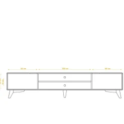 Best TV Board aus Wildeiche Massivholz & MDF - Diesta Lowboards|Tv & Hifi-Möbel