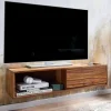 TV Board für die Wandmontage aus Massivholz - Vanskupa Tv & Hifi-Möbel|Lowboards