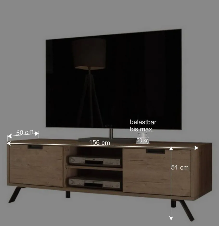 TV Board im Retro Look - Rodonda Tv & Hifi-Möbel|Lowboards