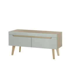 Sale TV Board in Mintgrün mit Eiche - Armina Tv & Hifi-Möbel|Lowboards