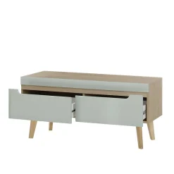 Sale TV Board in Mintgrün mit Eiche - Armina Tv & Hifi-Möbel|Lowboards