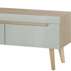 Sale TV Board in Mintgrün mit Eiche - Armina Tv & Hifi-Möbel|Lowboards