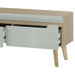 Sale TV Board in Mintgrün mit Eiche - Armina Tv & Hifi-Möbel|Lowboards