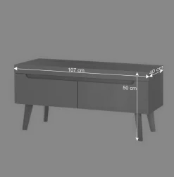 Sale TV Board in Mintgrün mit Eiche - Armina Tv & Hifi-Möbel|Lowboards