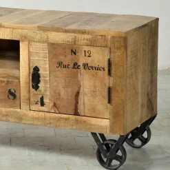 TV Board Indri auf Rollen Tv & Hifi-Möbel|Lowboards