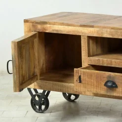 TV Board Indri auf Rollen Tv & Hifi-Möbel|Lowboards