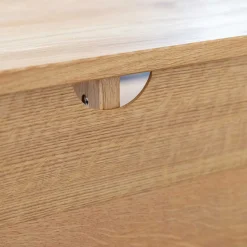 Sale TV Board mit Schiebetüren aus getöntem Glas & Eiche - Fabiella Tv & Hifi-Möbel|Lowboards