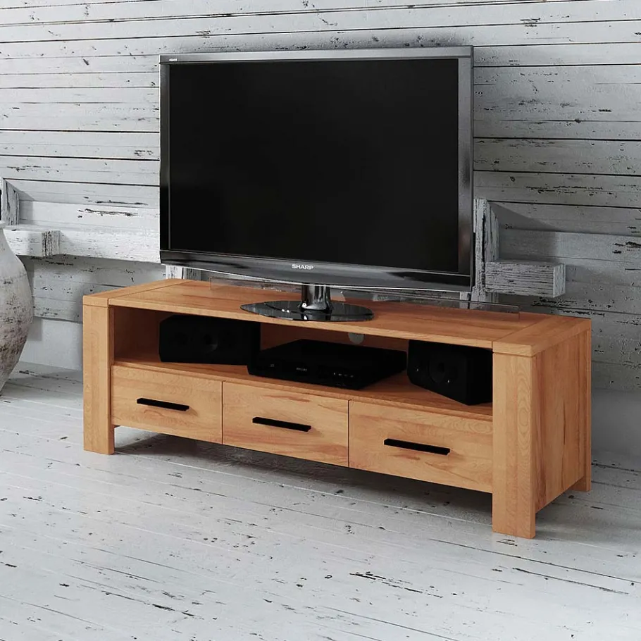 Best TV Board Mosniak aus Kernbuche Massivholz Tv & Hifi-Möbel|Lowboards