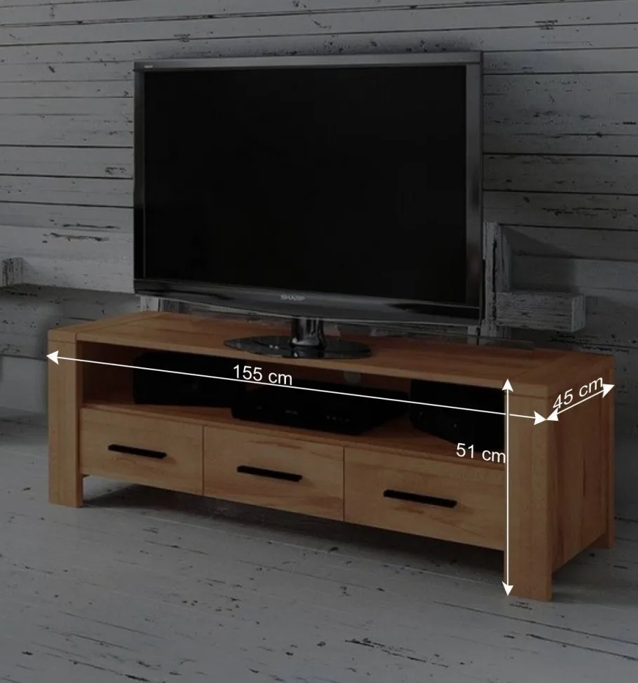 Best TV Board Mosniak aus Kernbuche Massivholz Tv & Hifi-Möbel|Lowboards