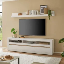 TV Lowboard & Wandboard Set - Ilana (zweiteilig) Wohnwände