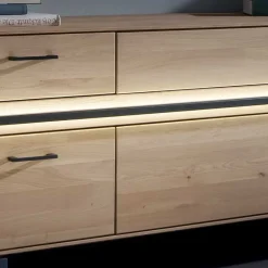 Sale TV Lowboard aus Asteiche mit Metall - Clenza Tv & Hifi-Möbel|Lowboards