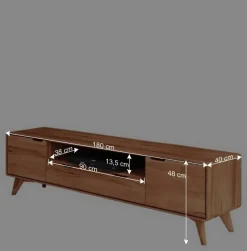 TV Lowboard aus Kernbuche Massivholz geölt - Junola I Tv & Hifi-Möbel|Lowboards