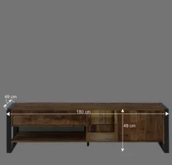 Sale TV Lowboard aus Recyclingholz & Metall - Acira Tv & Hifi-Möbel|Lowboards