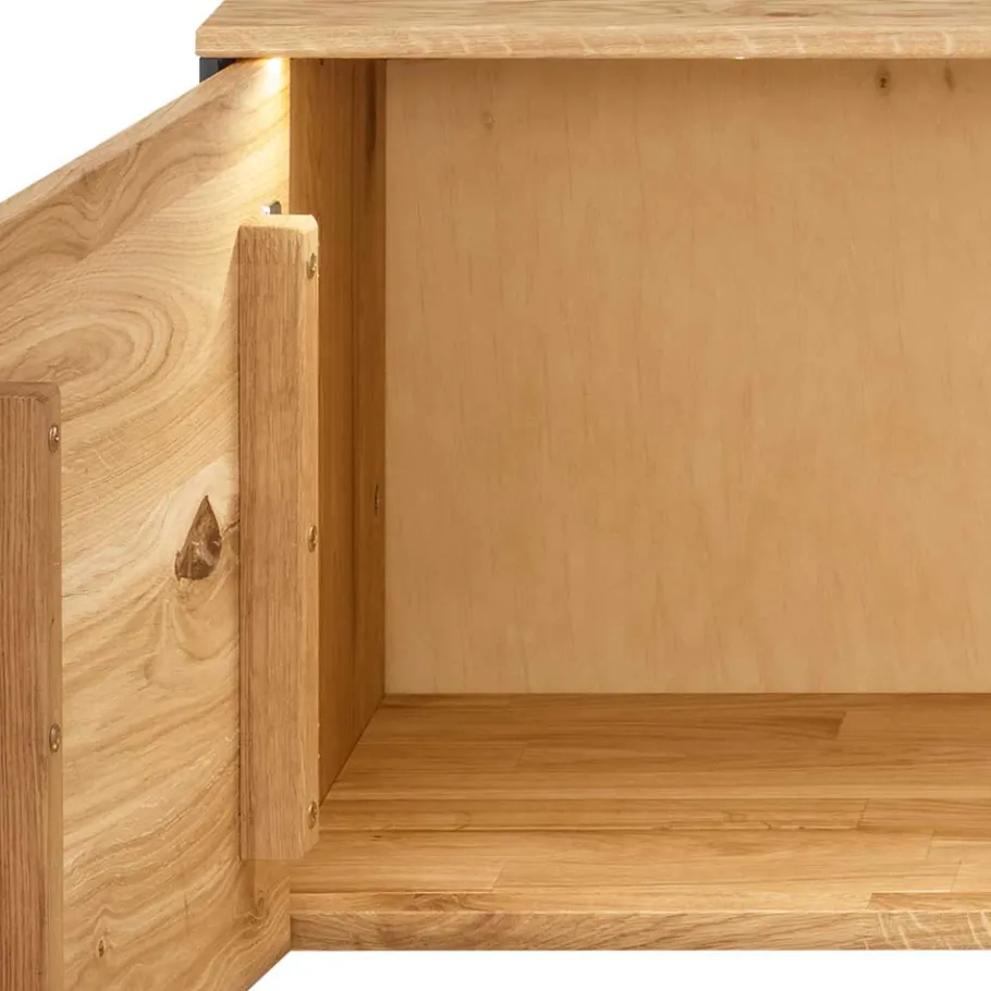 Best TV Lowboard aus Wildeiche massiv mit LED - Viligrana Tv & Hifi-Möbel|Lowboards